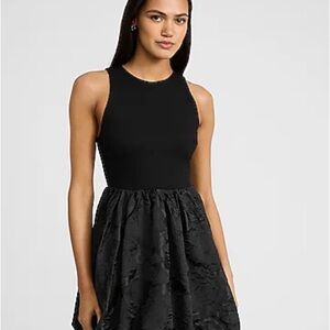 NWT Women’s Black Bubble Hem Mini Dress, Size Medium
